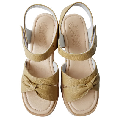 Giày Sandal Cao Gót Da Bò BIGGBEN Cao 8 Phân SDCG129