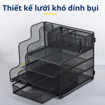 [KỆ TÀI LIỆU ĐA NĂNG] Kệ để hồ sơ tài liệu giấy tờ có nhiều ngăn để tài liệu,bút, thước, ghim bấm, tạp chí Dành cho văn phòng công sở