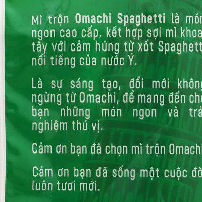 Thùng 30 gói mì trộn Omachi xốt Spaghetti 91g