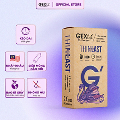 Bao cao su ôm khít, siêu mỏng, kéo dài thời gian G
