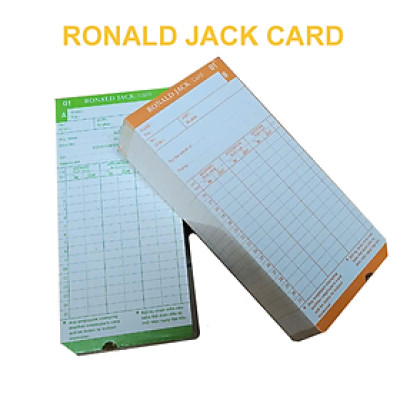 Thẻ giấy chấm công Ronald jack, kệ để thẻ, ruy băng mực in, sử dụng cho nhiều loại máy chấm công thẻ giấy hiện nay ( hàng nhập khẩu)