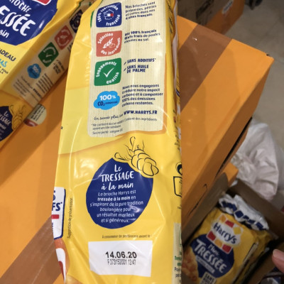 Combo 5 bánh mì Hoa cúc Harrys Brioche Tressée 500g 