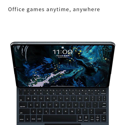 Bao bàn phím Wiwu Magic Keyboard MK002 cho iPad Pro 11 / 13 inch M4 2024 có cảm ứng nguồn hiển thị pin thời gian thực, tích hợp nam châm - Hàng chính hãng