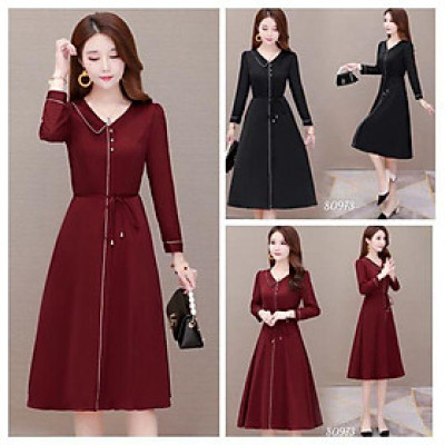 MẪU MỚI ĐẦM XÒE DỰ TIỆC TAY DÀI CỒ CÁCH ĐIỆU SANG TRỌNG ĐỦ SIZE TỪ 40-70KG - D1276