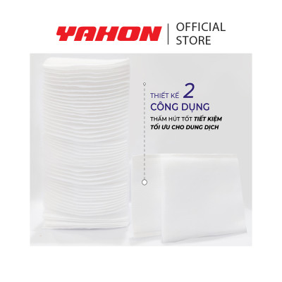 Hộp Bông Tẩy Trang POP-PUF 2 Công Dụng, 100 Miếng/Hộp