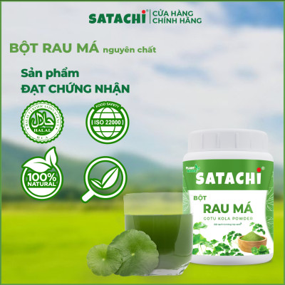 Bột Rau Má SATACHI nguyên chất. Tăng cường Trí Não, bảo vệ Tim Gan, phòng ngừa bệnh Xương. Hộp 68g và 218g