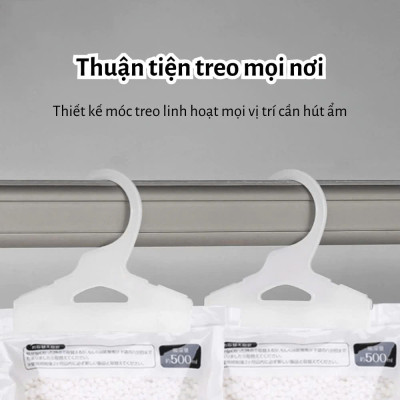 COMBO 4 Túi  hút ẩm chống mốc dạng treo dùng cho tủ quần áo tủ giầy giúp hút ẩm quần áo tránh bị ẩm mốc