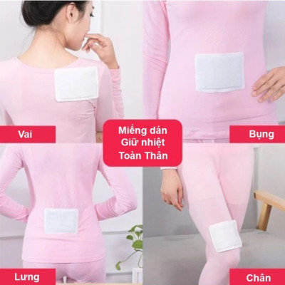 Combo 10 Miếng Dán Giữ Nhiệt Cơ Thể  Chuột Túi - Dán Nóng Sưởi Ấm Ngày Đèn Đỏ, Đau Bụng Kinh