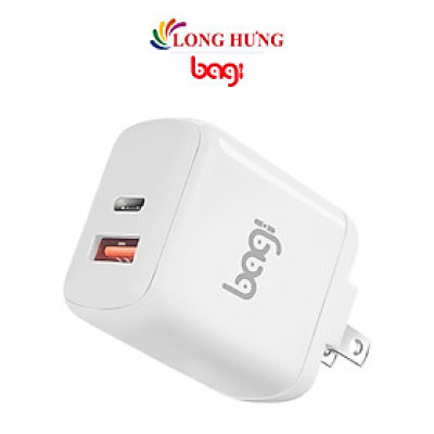 Cốc sạc Bagi 30W 1USB 1Type-C PD30W - Hàng chính hãng
