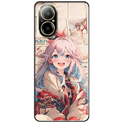 Ốp lưng cho Oppo Realme 10 - C11 2021 - C65 4G - C67 - C20 - Poco X6 5G - Anime Cô Gái Tóc Hai Màu - Hàng Chính Hãng