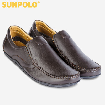 Giày Lười Nam Da Bò SUNPOLO SUKT2582