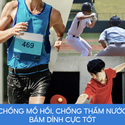 Miếng dán giảm đau Phiten titanium power tape (70 miếng) PT610000 hỗ trợ vận động, giảm đau vai gáy, đau khớp