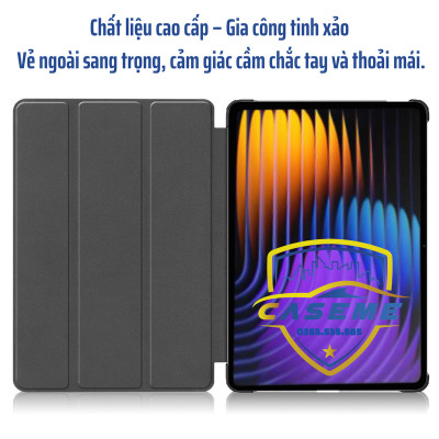 Bao Da Từ Tính Chống Sốc Dành Cho Xiaomi Pad 7 / 7 Pro 11.2 inch (2024) – Auto Sleep/Wake, Gập 3 Có Giá Đỡ, Da PU Cao Cấp - Hàng Chính Hãng