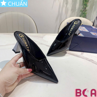 Giày Mules nữ cao gót 7 phân RO672 ROSATA tại BCASHOP thời thượng và tinh tế, mang lại vẻ đẹp thanh lịch và sang trọng