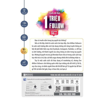 Sách - Cách Để Đạt 1 Triệu Follow Chỉ Trong 30 Ngày - MCBooks