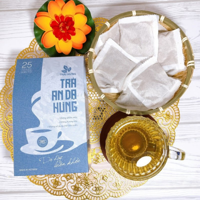 Trà An Dạ Hưng Thái Hưng 25 túi lọc x 5g (125g) - Giảm ợ hơi, ợ chua, trào ngược dạ dày/bao tử, đầy bụng, đau rát thượng vị, chống viêm loét dạ dày, tá tràng