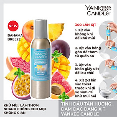 Tinh dầu tán hương đậm đặc dạng xịt Yankee Candle - Bahama Breeze (42.5g)