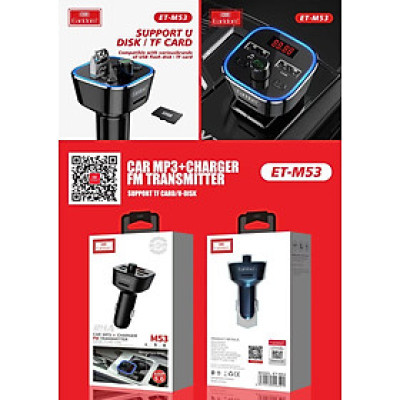 Tẩu Sạc Bluetooth Earldom M53  Hàng Chính Hãng