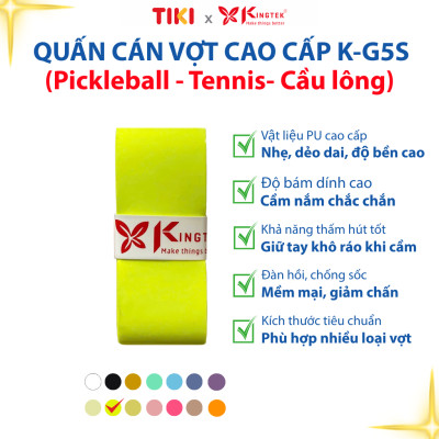 Quấn Cán Vợt KINGTEK K-G5S | Overgrip Cao Cấp Cho Pickleball  - Cầu Lông - Tennis | Êm Tay – Chống Trượt – Hút Mồ Hôi