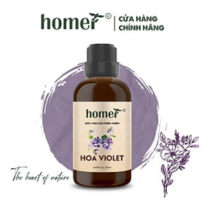 Tinh Dầu Violet Homer 100ml - Chính Hãng, Đạt Chuẩn Kiểm Định Cao Cấp - Tinh Dầu Xông Thơm Phòng, Thư Giãn, Khử Mùi hiệu quả