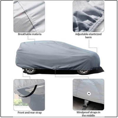 Bạt phủ ô tô chất liệu vải không dệt cao cấp thương hiệu MACSIM dành cho hãng xe Kia Sonet màu ghi