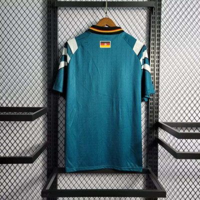 Áo Bóng Đá Retro Tuyển Đức 1996 - Sân Khách bản cao cấp vải Cotton Polyester