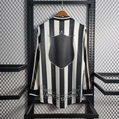 Áo Bóng Đá Retro NewCastle 1997 Dài Tay - Sân Nhà bản cao cấp vải Cotton Polyester