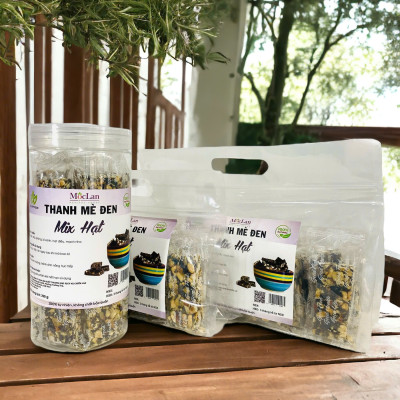 Thanh mè đen mix hạt dinh dưỡng Mộc Lan Healthy 250g, 500g
