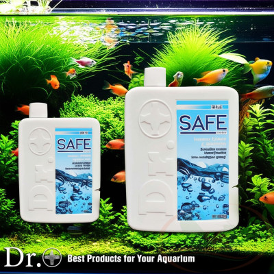 Khử độc nước Dr+ Safe Water xử lý clo kim loại nặng bể mới cá tép thủy sinh
