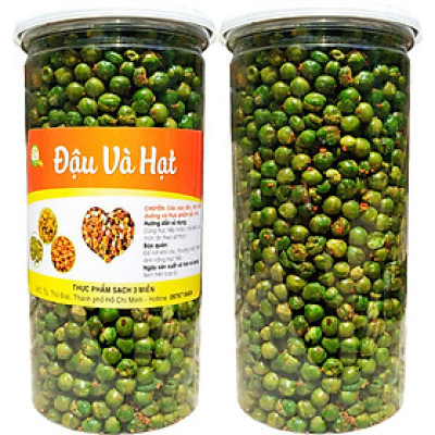 1 KG ĐẬU HÀ LAN SẤY TỎI ỚT THƠM NGON [2 HŨ PET]