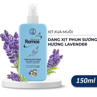 Xịt chống muỗi Rohto Mentholatum Remos Hương Lavender 150ml