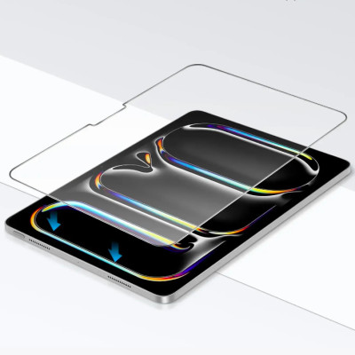 Miếng dán màn hình kính cường lực cho iPad Pro 13 inch M4 2024/ iPad Pro 11 inch M4 2024 hiệu Pro Glass (mỏng 0.2 mm, vát cạnh 2.5D, chống trầy, chống va đập - hàng nhập khẩu