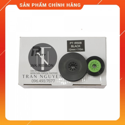 [Combo 5 cuộn] Mực in ống lồng Max PT-IR50B - 12mm, dài 110m/cuộn - Hàng nhập khẩu