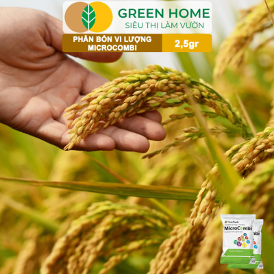 Phân Vi Lượng Micro Combi, GreenHome, Gói 2.5Gr, Cung Cấp Vi Lượng Thiết Yếu Cho Cây Trồng