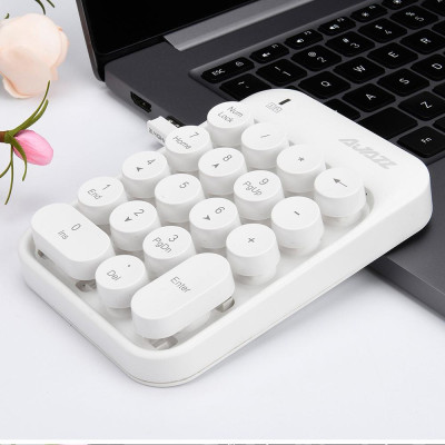Bàn phím số không dây Ajazz 2.4G kỹ thuật số cho Window XP Win7 8 10 ios Máy tính xách tay