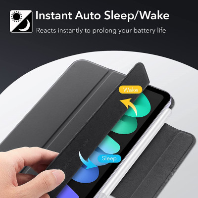 Bao Da Dành Cho iPad Mini 6 / iPad Mini 7 ESR Rebound Magnetic Slim Case - Hàng Nhập Khẩu