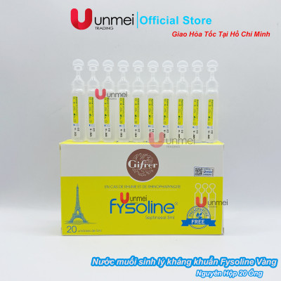 Combo Nước muối sinh lý Fysoline - Vệ sinh mắt, mũi, miệng