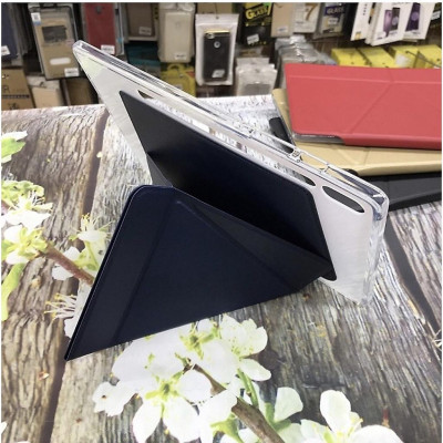 Bao da cho Samsung Galaxy Tab S9 Plus hiệu Onjess lưng silicon gấp tam giác tắt mở màn tự động cao cấp - Hàng nhập khẩu