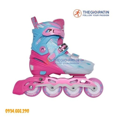Giày Patin 8 Bánh Phát Sáng Centosy Cougar 333 Cho Trẻ Em, Patin Có Phanh, Patin Có Nút Chỉnh Size
