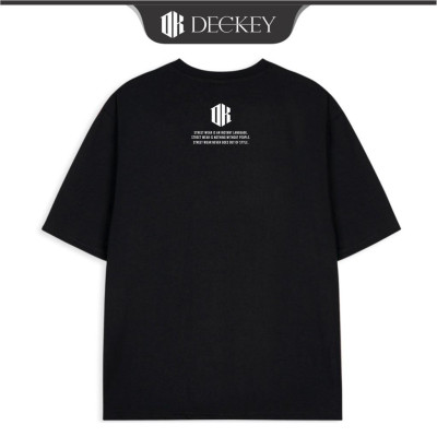 Áo Thun Cotton Unisex Nam Nữ Form Rộng DECKEY LOGO