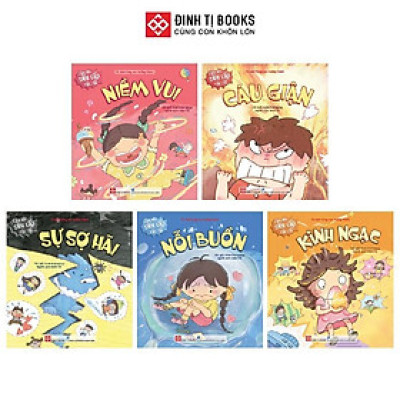 Sách - Cảm Xúc Siêu Cấp Rắc Rối - Cho Trẻ 6 - 12 Tuổi - Combo 5 Cuốn - Đinh Tị Books