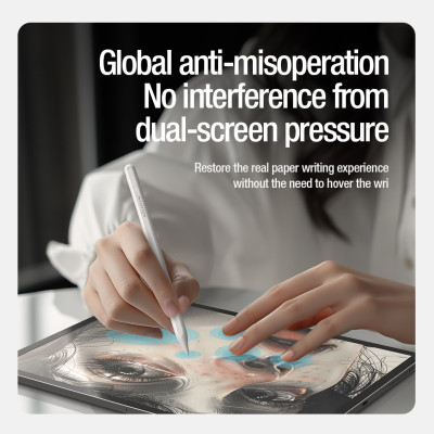 Bút cảm ứng Nillkin iSketch S3 cho iPad có độ nhạy nghiêng, Bút cảm ứng iPad cho iPad 10/9/8/7/6, iPad Pro 11, iPad Pro 12.9, iPad Mini 6/5 và iPad Air 6/5/4/3, Hợp kim nhôm , Đính kèm nam châm - Hàng Chính Hãng