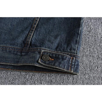 Áo khoác Jean cổ đứng_đi mô tô_phượt_dã ngoại