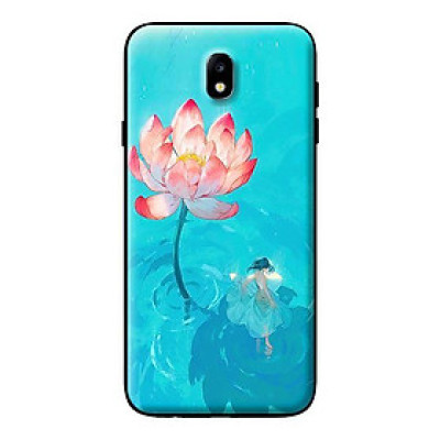 Ốp in cho Samsung Galaxy J7 Plus  Thiếu Nữ Và Sen - Hàng chính hãng