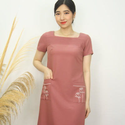 Đầm công sở dáng suông - Đầm công sở TIFALU 914D