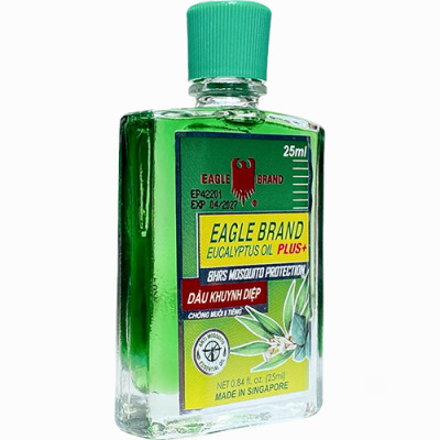 Dầu khuynh diệp con ó Eagle Brand Eucalyptus Oil Plus+ (25ml) - Hàng chính hãng