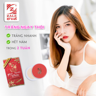 1 Hộp Kem Dưỡng Trắng Da Z ZALE ĐỎ NHÂN SÂM 6g Tẩy Nám Tàn Nhang Che Khuyết Điểm - HỘP 24 HỦ