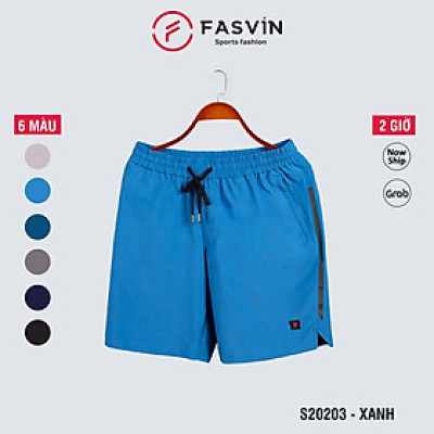 Quần short thể thao nam Fasvin S20203.HN chất vải mềm nhẹ co giãn dễ chịu