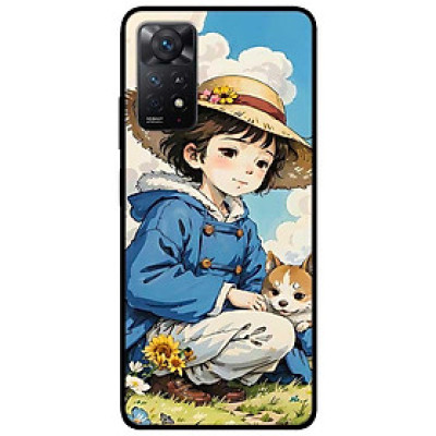 Ốp lưng Redmi 12 - Redmi note 12 4G - 12 Pro 4G - 12 Pro 5G  - Cô Gái Và Cún Con - Hàng Chính Hãng