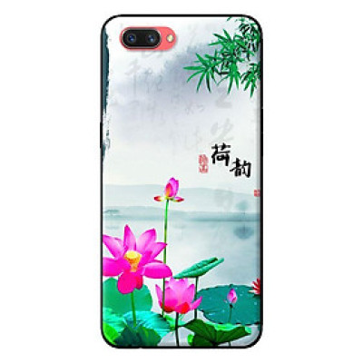 Ốp in cho Oppo A3s Sen Hồng - Hàng chính hãng